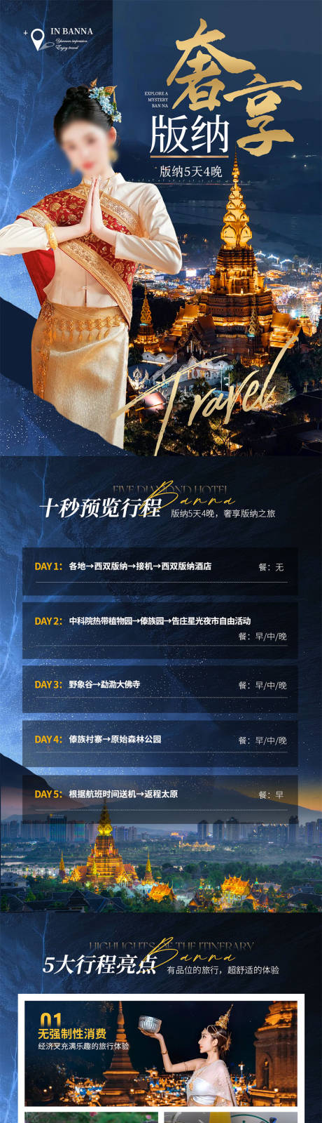源文件下载【享设计】搜索编号：68000036627343464【版纳旅游长图】