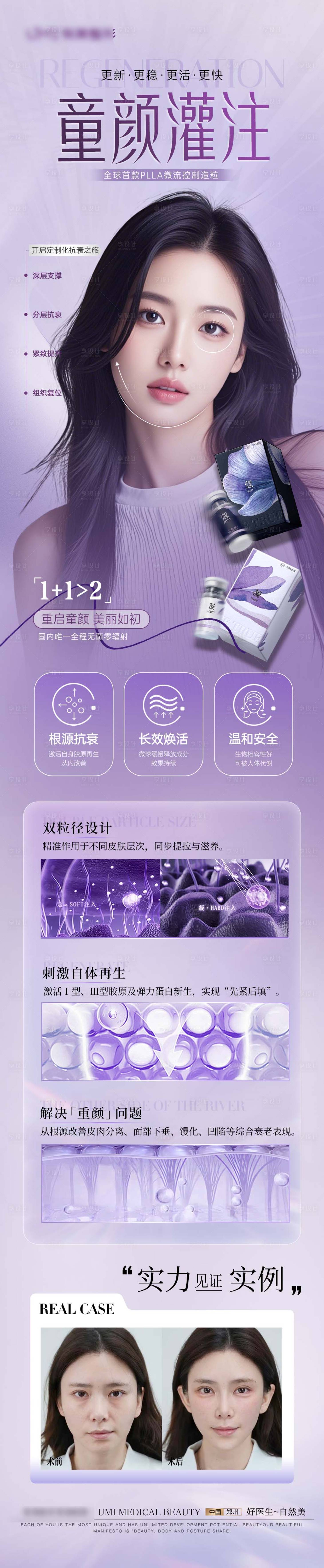 源文件下载【享设计】搜索编号：83980036490956622【医美品相包装介绍海报】