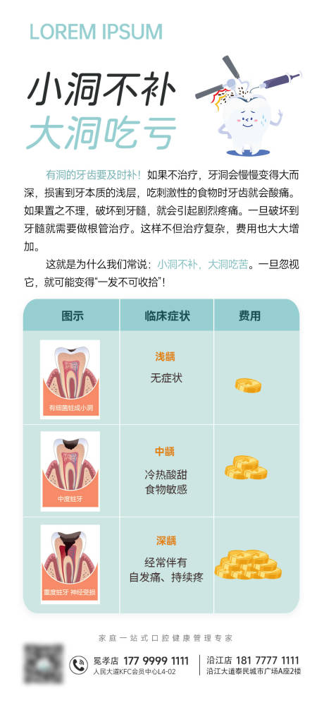 源文件下载【享设计】搜索编号：71360036515016563【补牙科普海报】