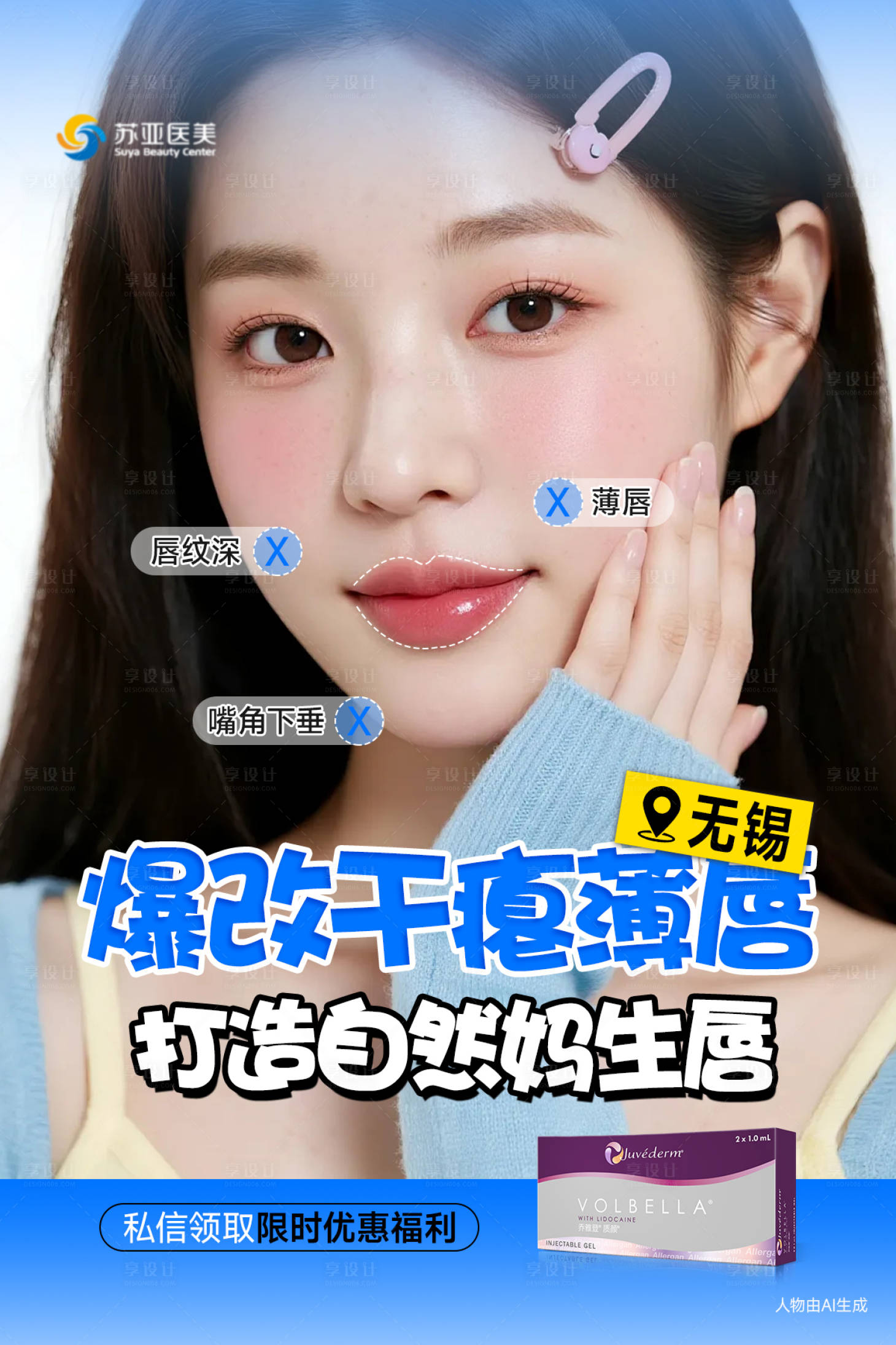 源文件下载【享设计】搜索编号：87100036556226147【医美唇科普】