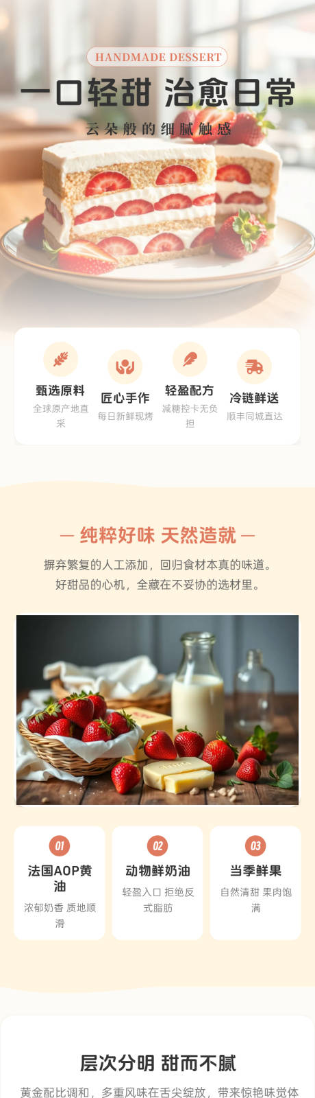源文件下载【享设计】搜索编号：23480036213584776【治愈系甜品蛋糕详情页】
