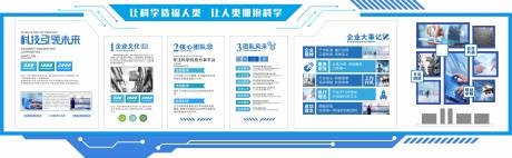 源文件下载【享设计】搜索编号：26420036168241267【科技类企业宣传文化墙】