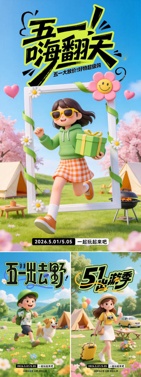 源文件下载【享设计】搜索编号：20280036360133186【五一活动海报】