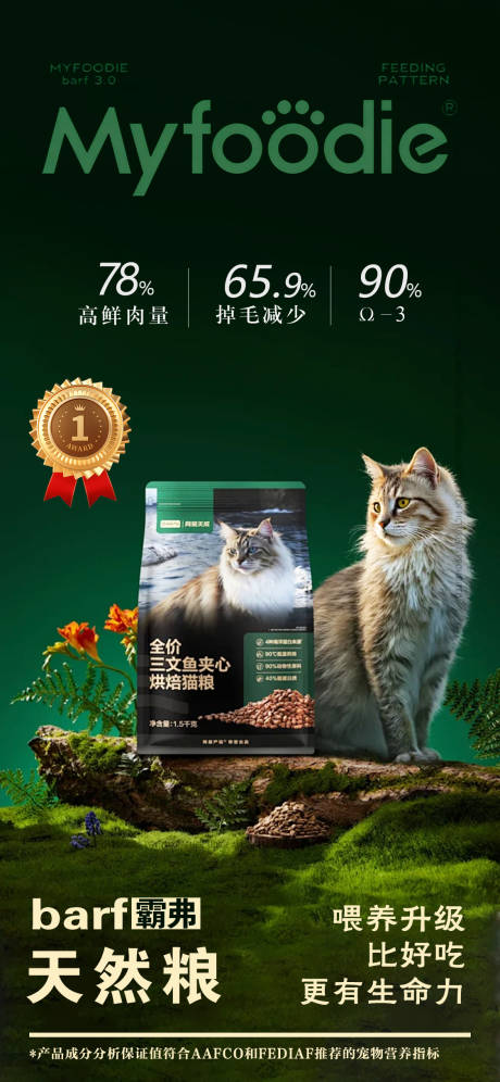源文件下载【享设计】搜索编号：21400036290969747【猫粮海报】