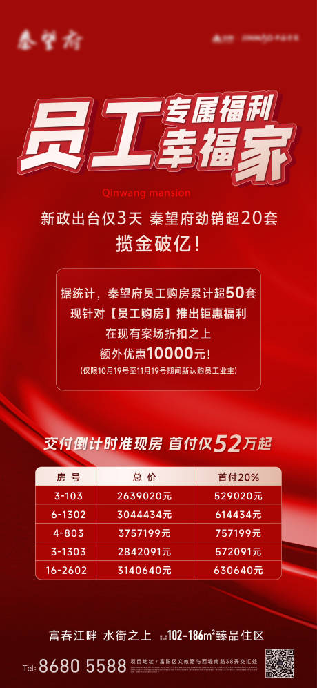 源文件下载【享设计】搜索编号：91430036501136650【房地产热销海报】