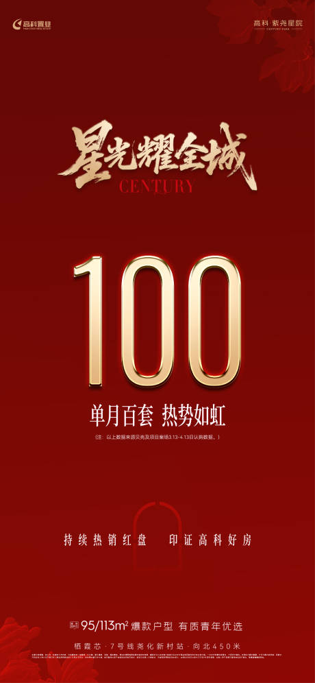 源文件下载【享设计】搜索编号：46930036385469428【地产热销单月百套海报】