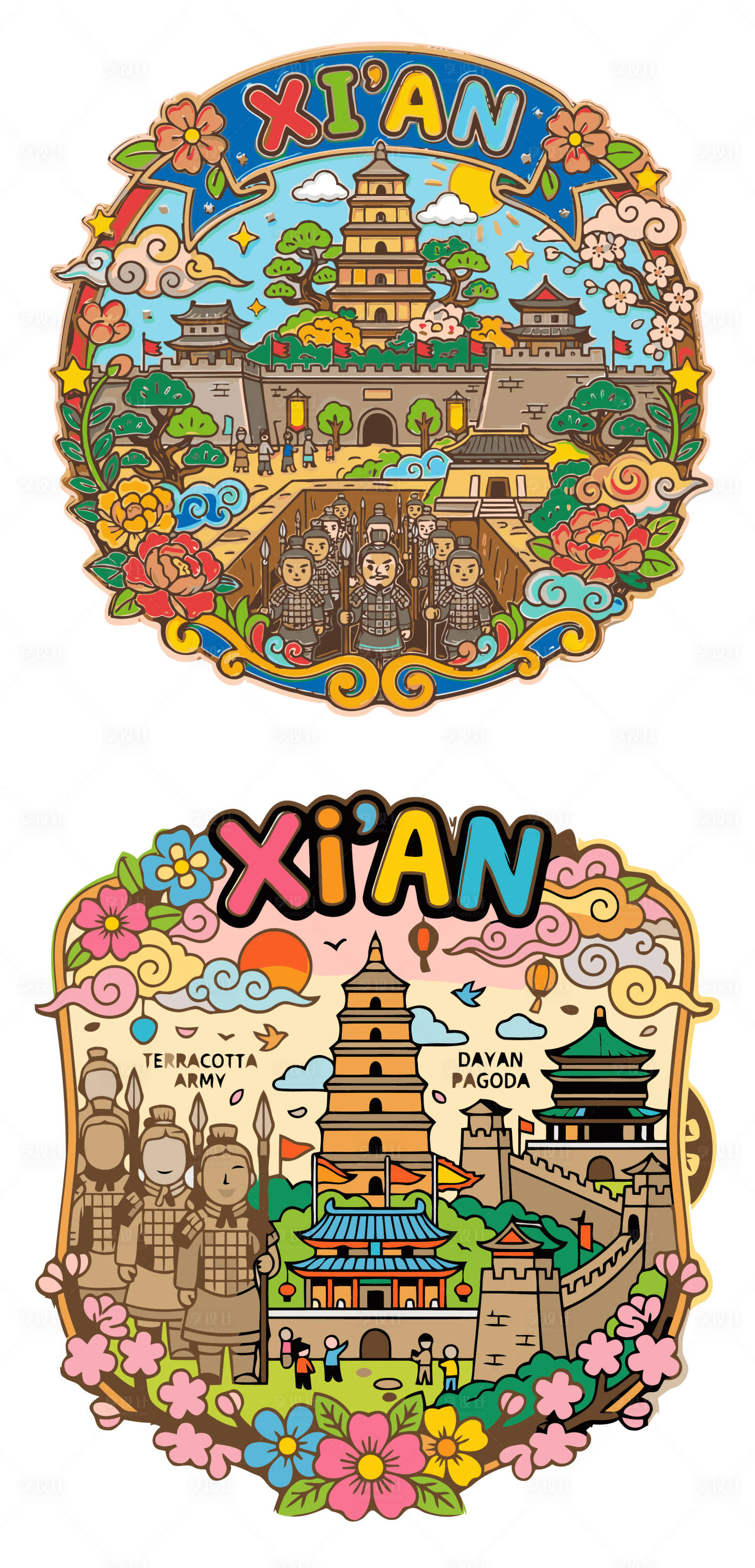 源文件下载【享设计】搜索编号：52790036490789289【西安冰箱贴】