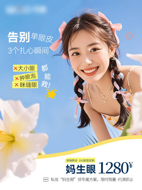 源文件下载【享设计】搜索编号：97360036514697449【医美双眼皮头图】