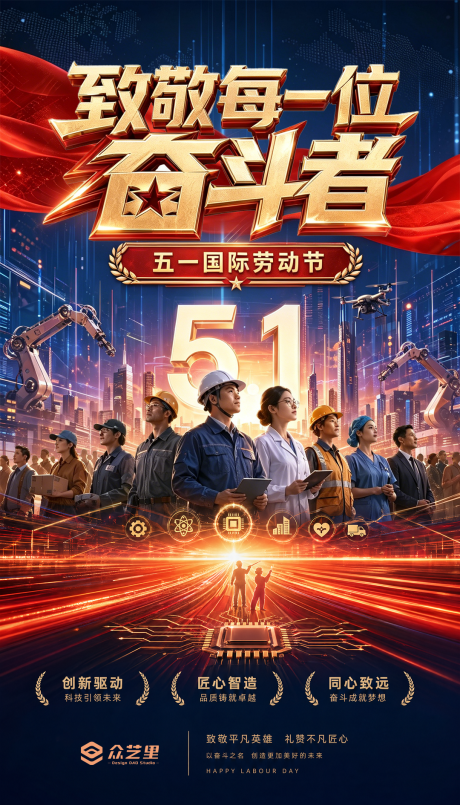源文件下载【享设计】搜索编号：70310036645517922【五一劳动节海报】