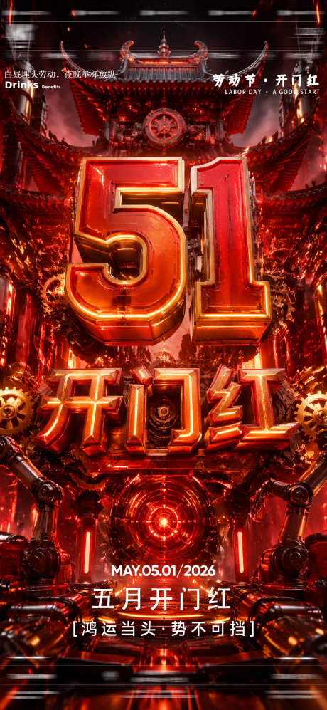 源文件下载【享设计】搜索编号：13170036650137898【酒吧五一劳动节 酒吧开门红】