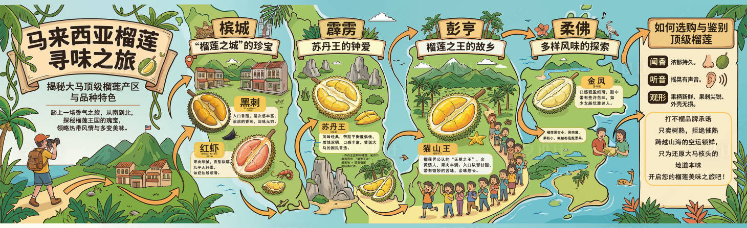 源文件下载【享设计】搜索编号：83870036435652016【榴莲插画品牌墙海报】