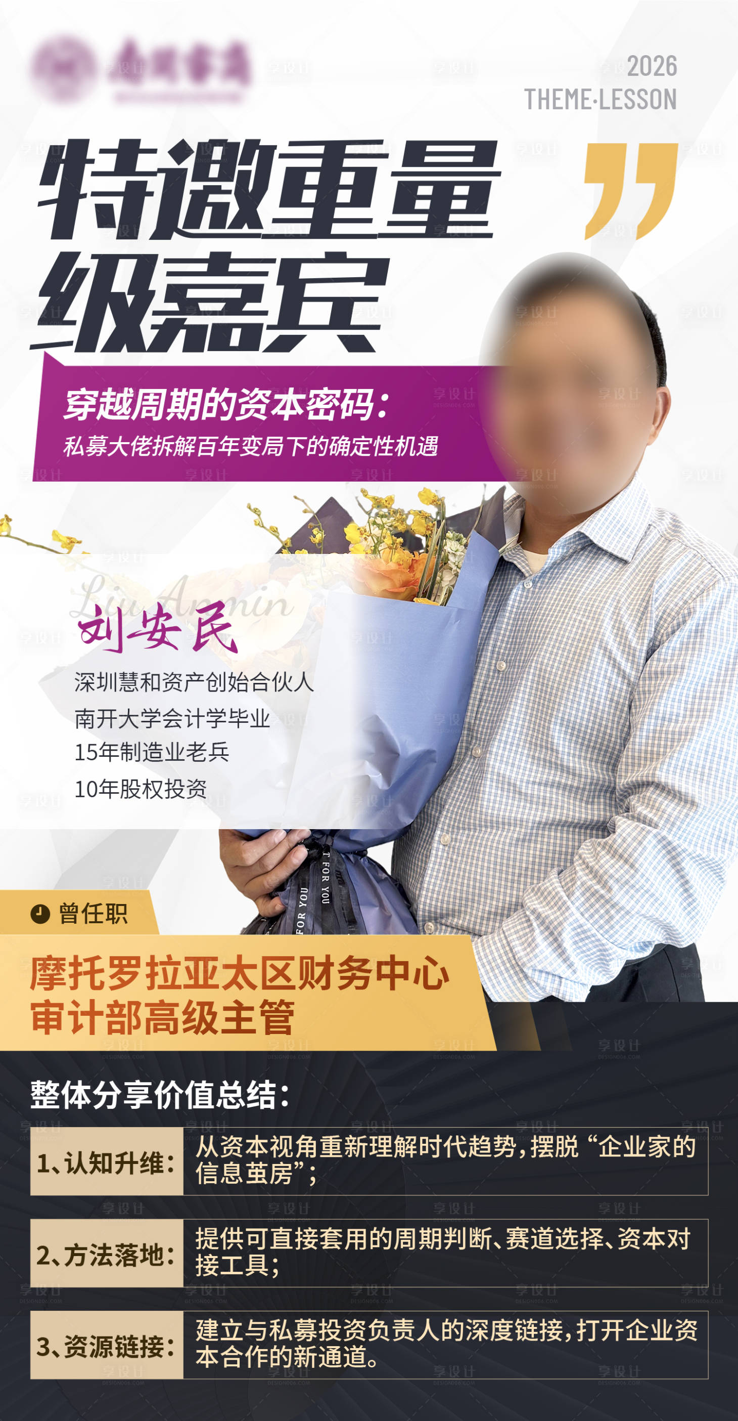 源文件下载【享设计】搜索编号：87750036531884156【特邀嘉宾宣传海报】