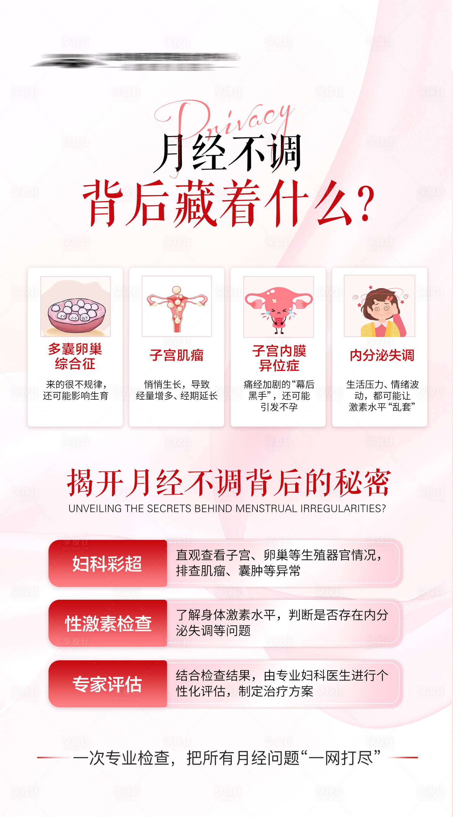 源文件下载【享设计】搜索编号：71830036330996394【月经不调海报】