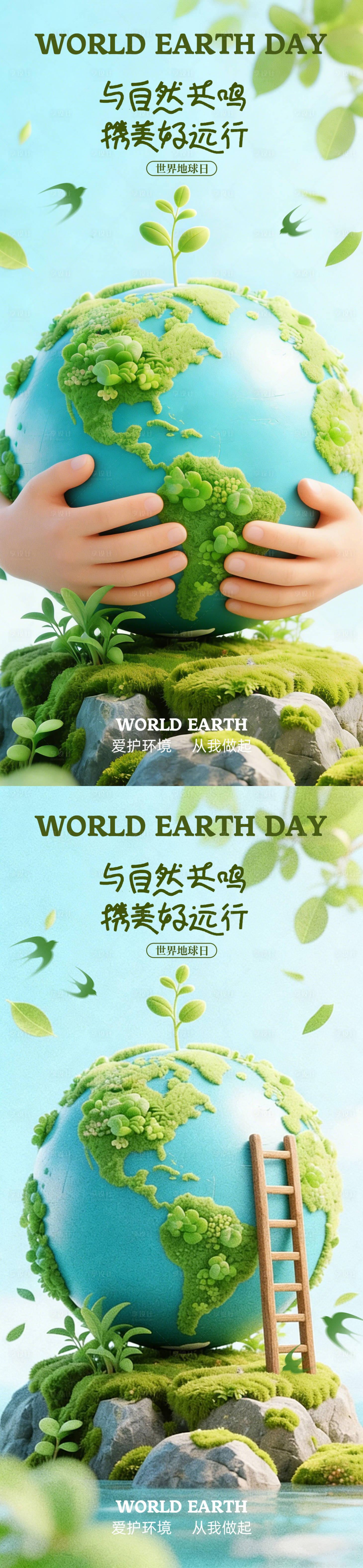 源文件下载【享设计】搜索编号：98150036235723556【地球海报】