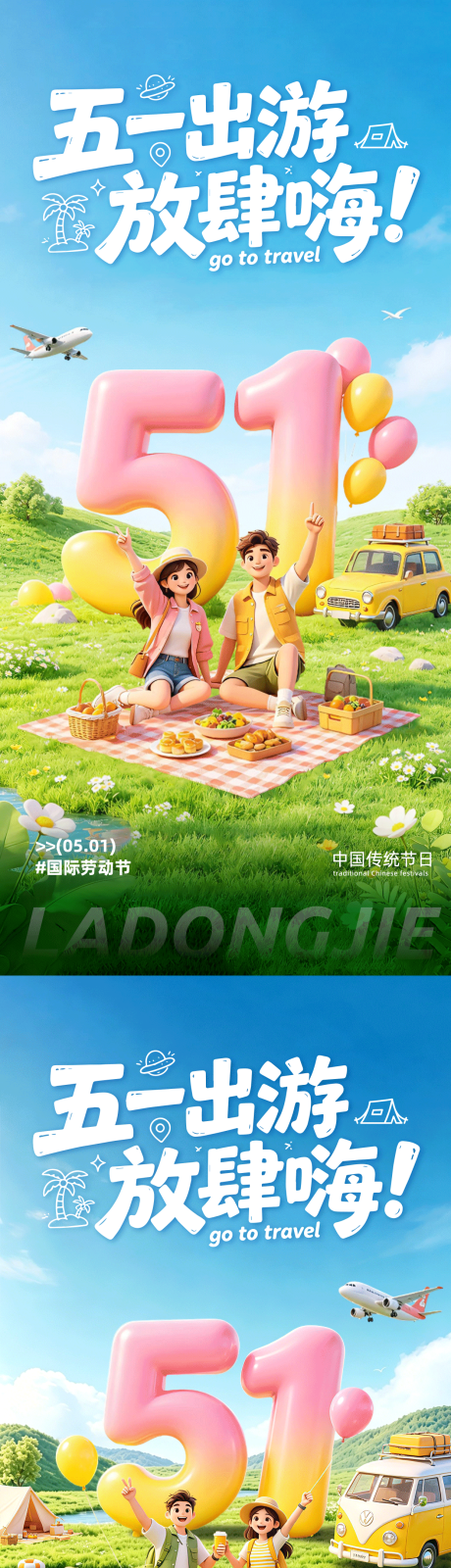 源文件下载【享设计】搜索编号：53700036395766468【51劳动节海报】