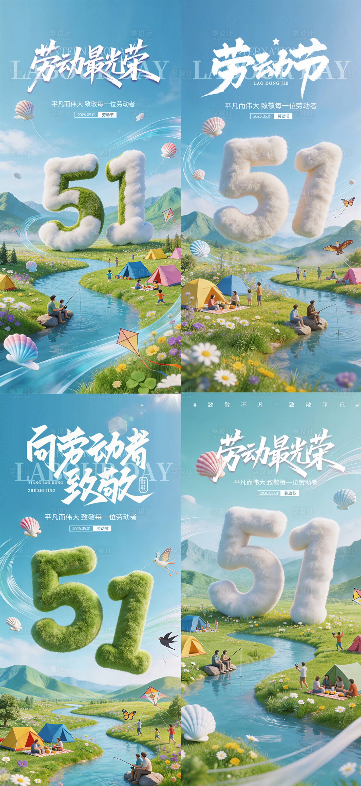 源文件下载【享设计】搜索编号：78190036231825622【五一劳动节宣传海报】