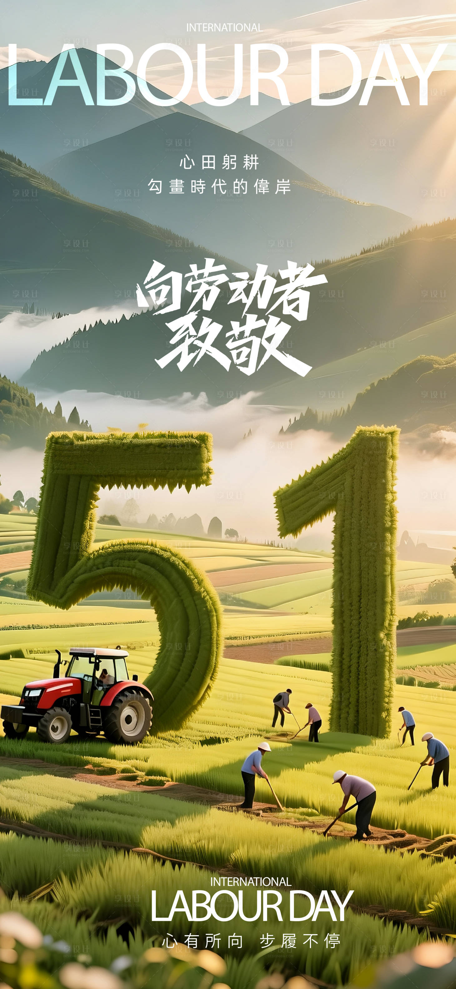 源文件下载【享设计】搜索编号：67390036595767865【五一劳动节海报】