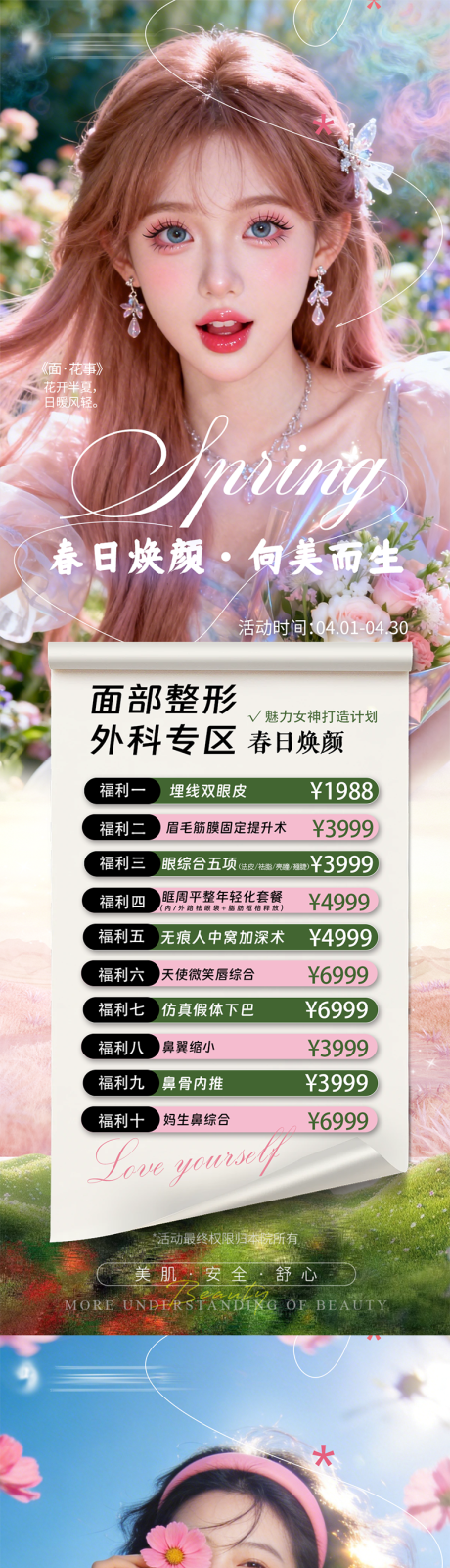 源文件下载【享设计】搜索编号：65860036319046207【魅力女神打造计划春日焕颜向美而生】