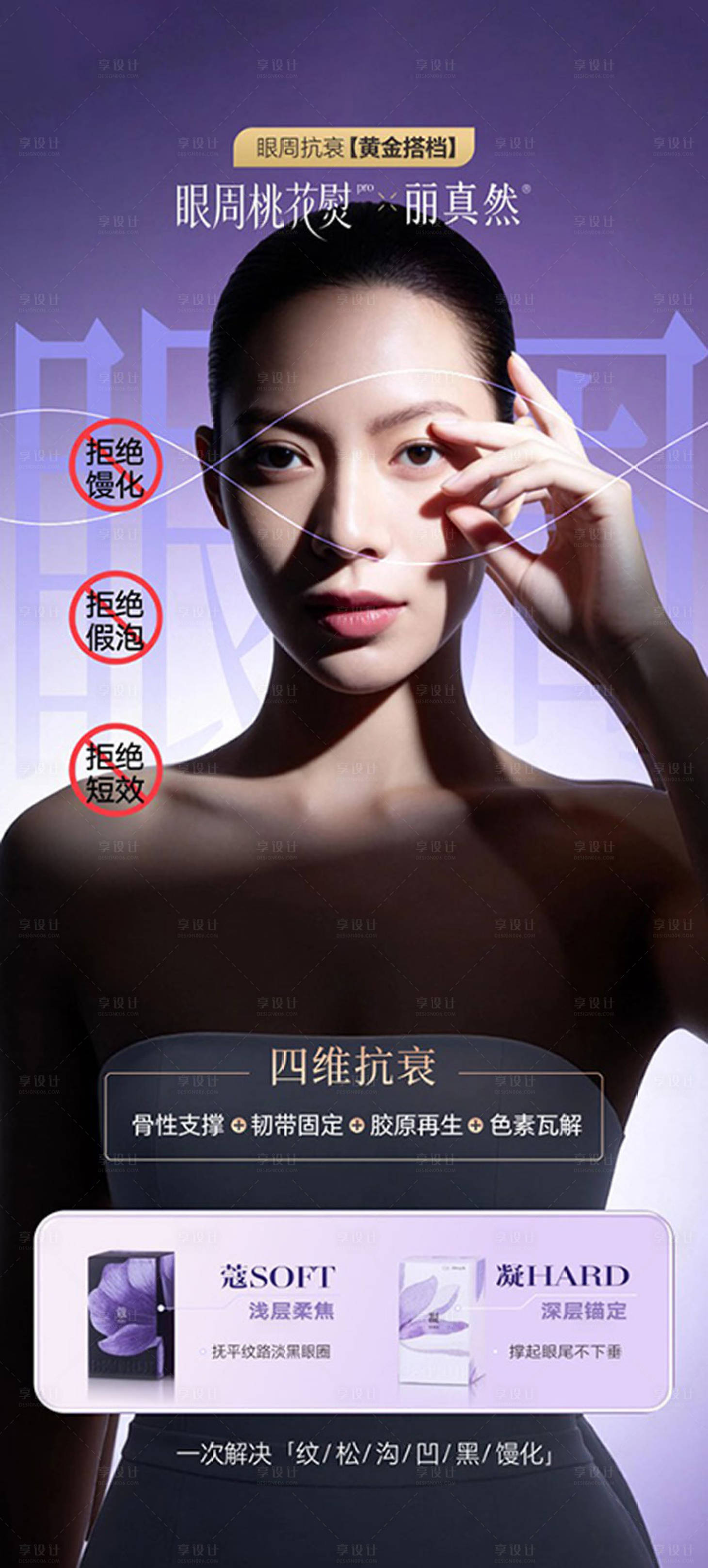 源文件下载【享设计】搜索编号：44140036290804614【眼周桃花熨丽真然】
