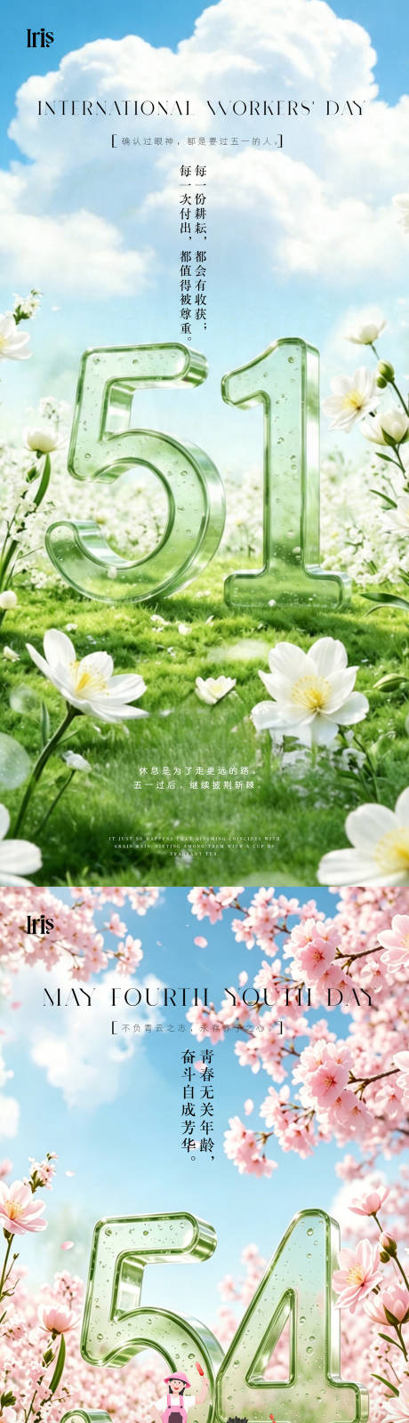 源文件下载【享设计】搜索编号：75580036603861632【五一五四节日海报】