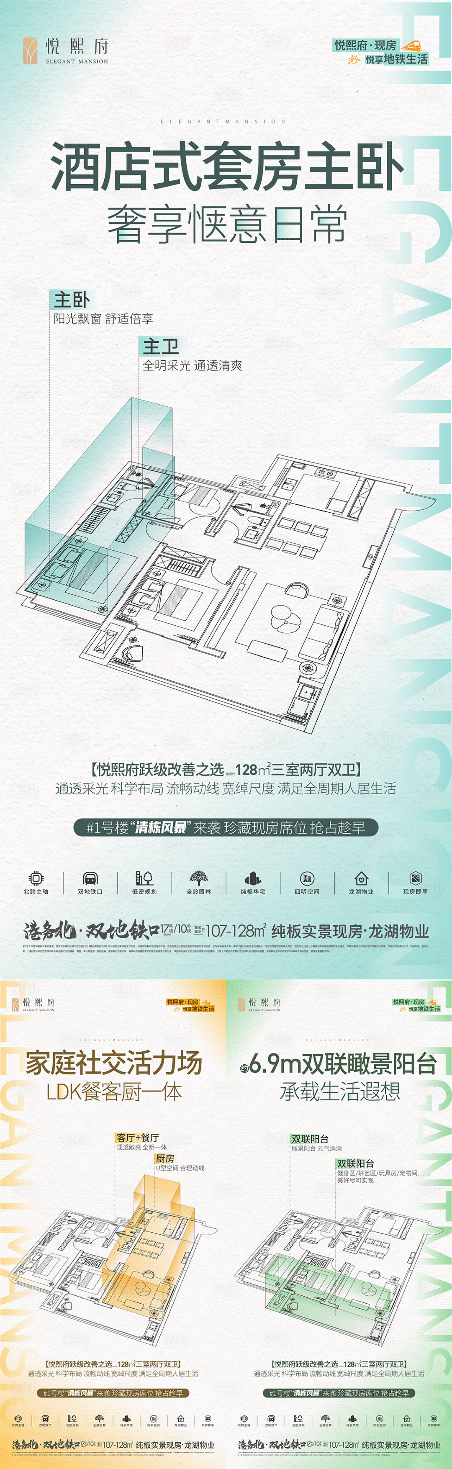 源文件下载【享设计】搜索编号：71040036464262535【地产户型海报】