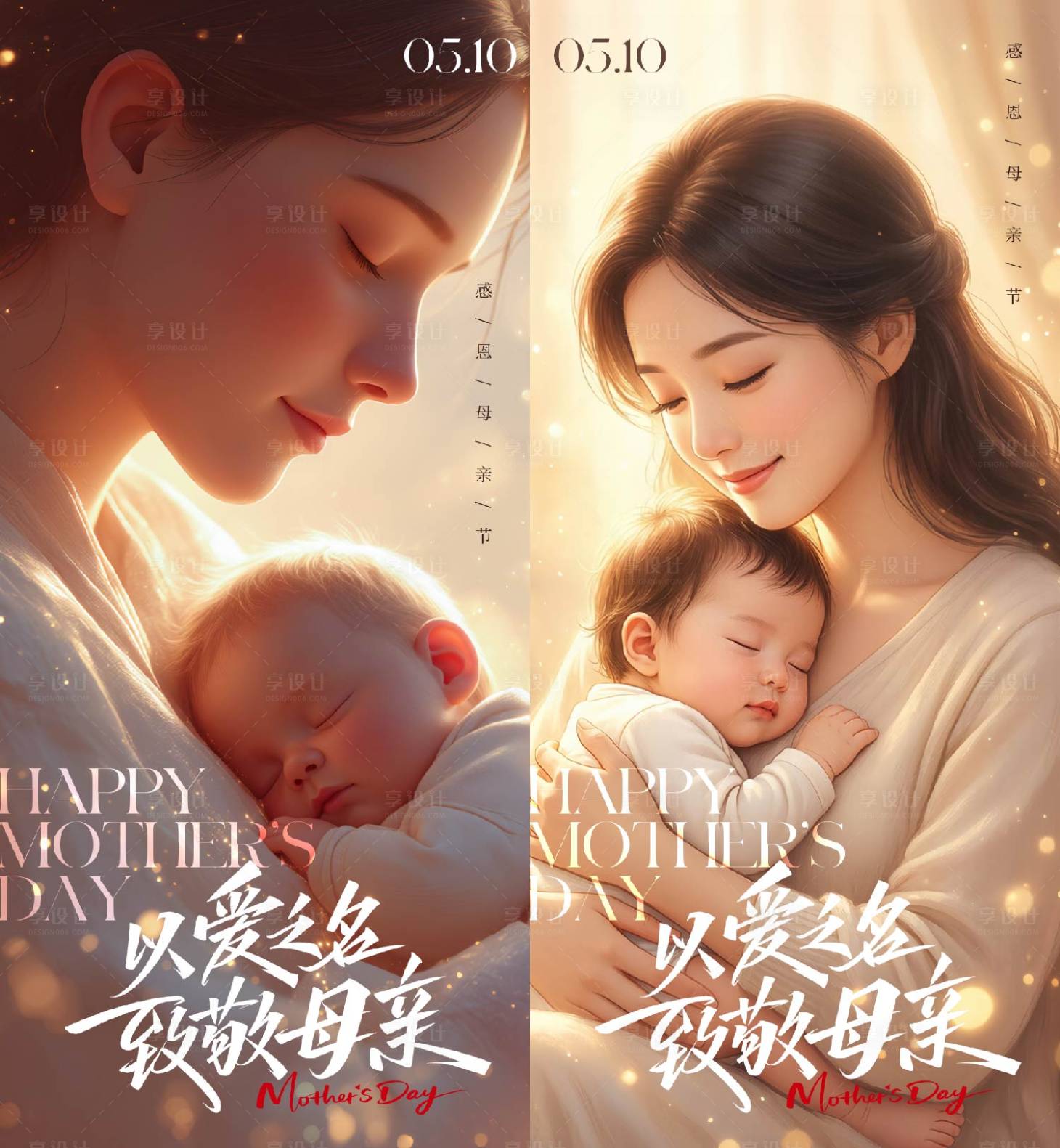 源文件下载【享设计】搜索编号：41160036588121880【母亲节海报】