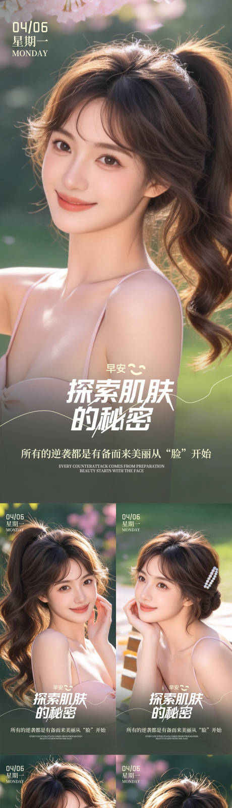 源文件下载【享设计】搜索编号：27110036236621432【早安你好肌肤系列】