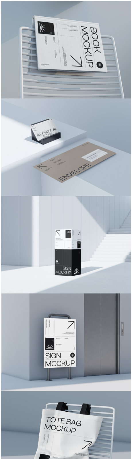 源文件下载【享设计】搜索编号：95300036217891648【高级感极简文创品牌VI样机】