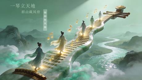 源文件下载【享设计】搜索编号：64290036471682307【一琴立天地】