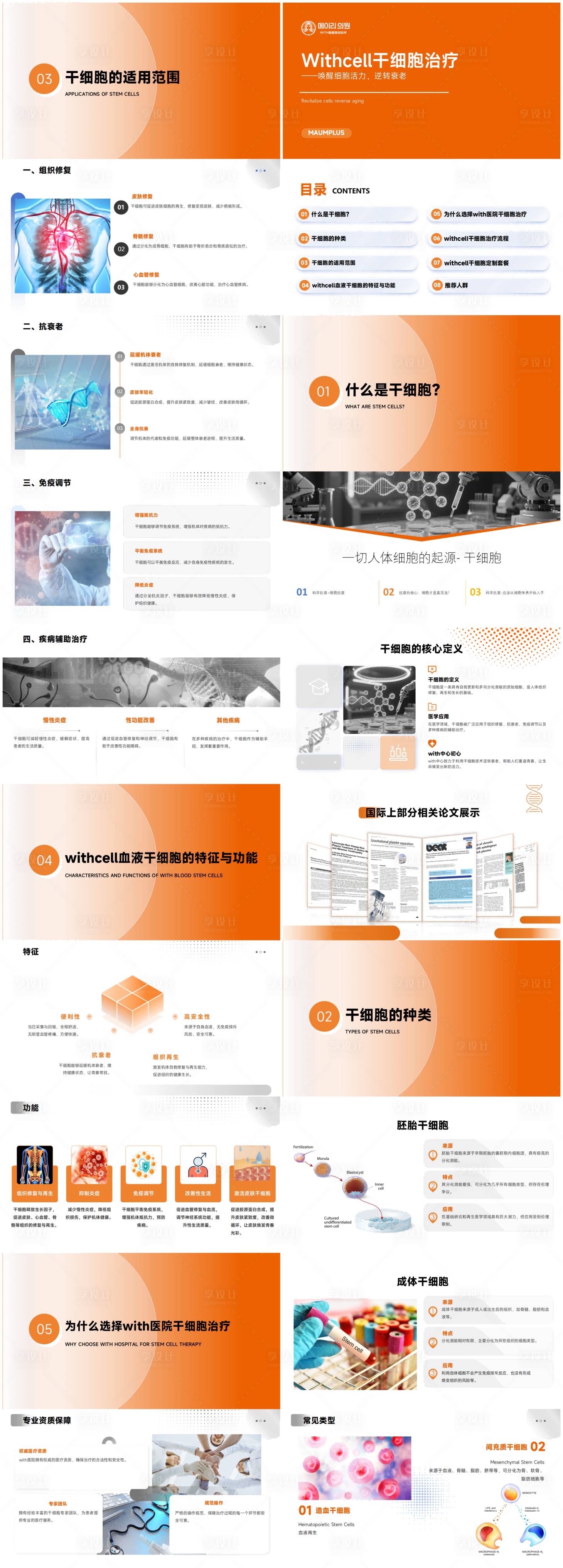 源文件下载【享设计】搜索编号：79390036383945866【干细胞医疗项目介绍PPT】