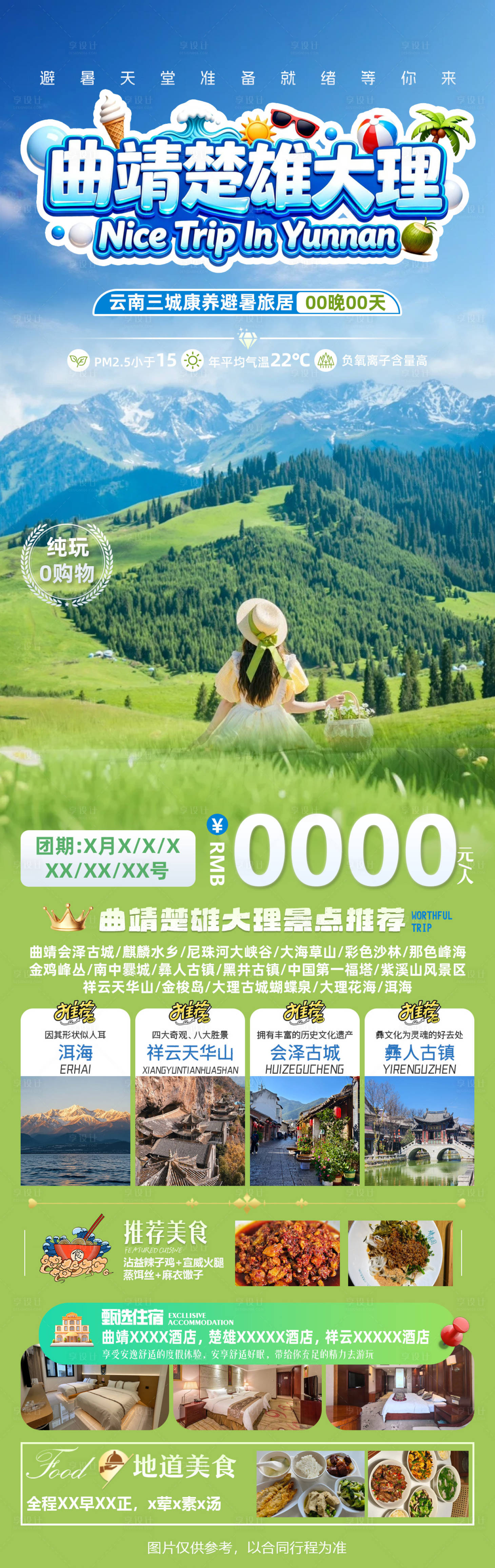 源文件下载【享设计】搜索编号：90380036646013056【曲靖旅游长图】