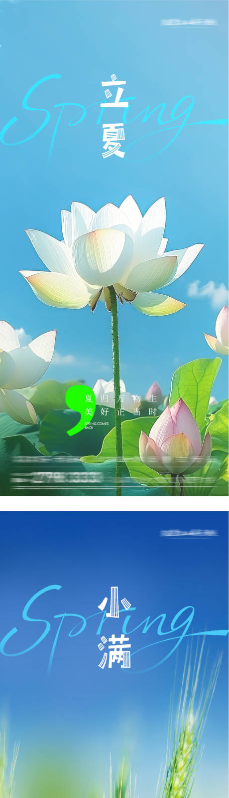 源文件下载【享设计】搜索编号：77880036474453131【地产立夏小满美景系海报】