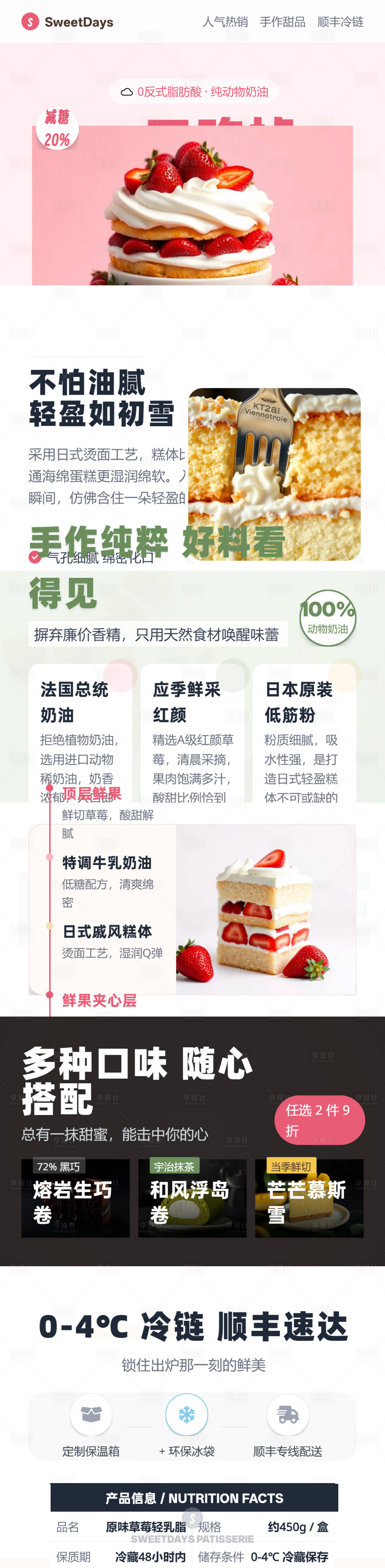 源文件下载【享设计】搜索编号：88380036218389811【治愈系轻乳脂蛋糕详情页】