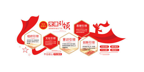 源文件下载【享设计】搜索编号：22290036319556467【党建引领五个引领基层党支部党建文化墙】