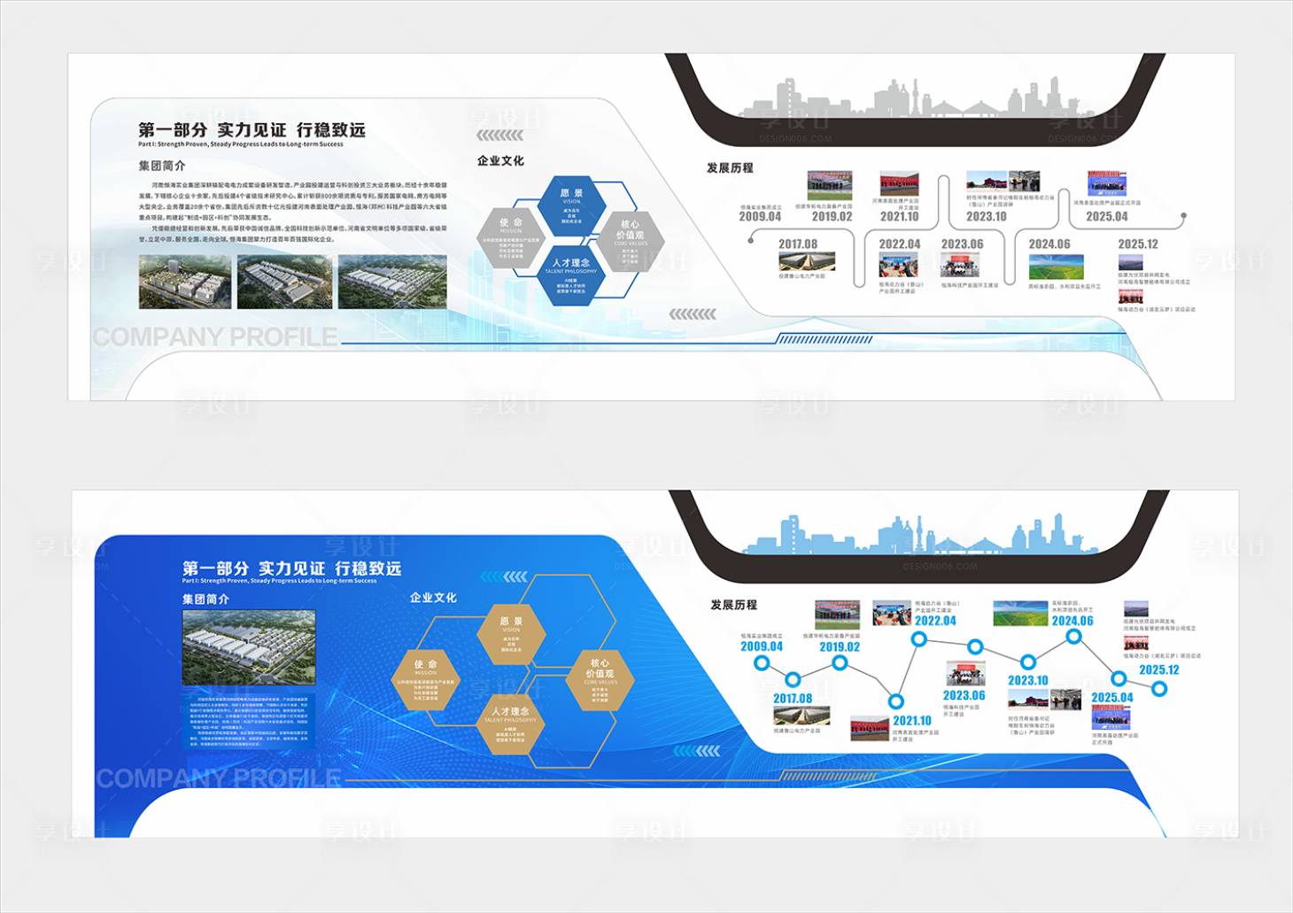 源文件下载【享设计】搜索编号：48250036218324433【企业文化墙历程】