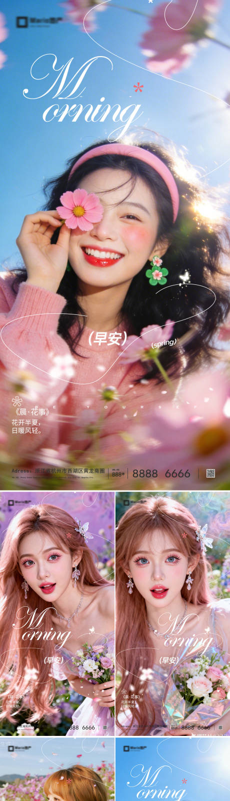 源文件下载【享设计】搜索编号：25450036162928275【医美早安人物系列海报】