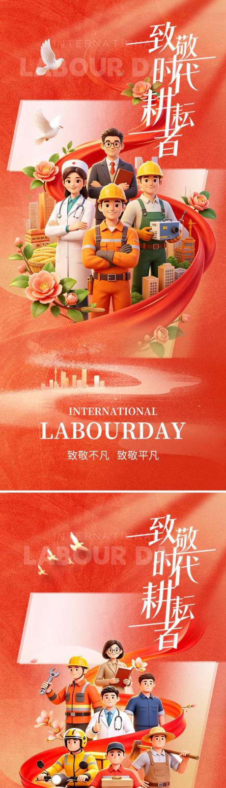源文件下载【享设计】搜索编号：50300036561459374【51劳动节海报】