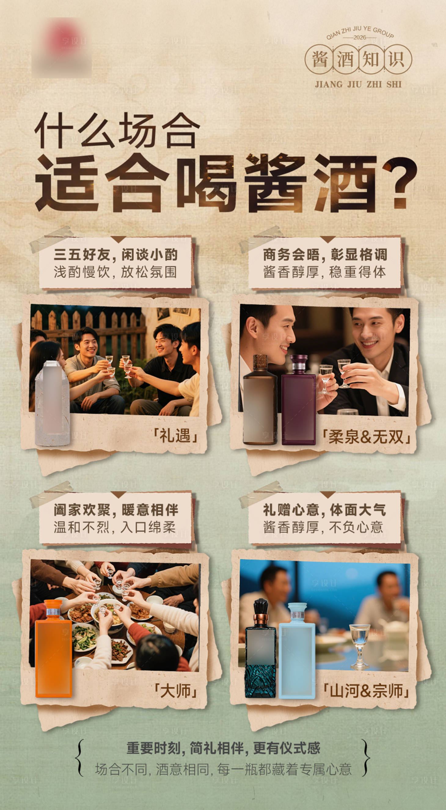 源文件下载【享设计】搜索编号：64110036591366781【白酒知识海报】