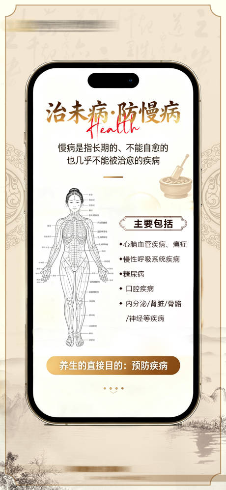 源文件下载【享设计】搜索编号：91860036464997911【治未病防慢病】