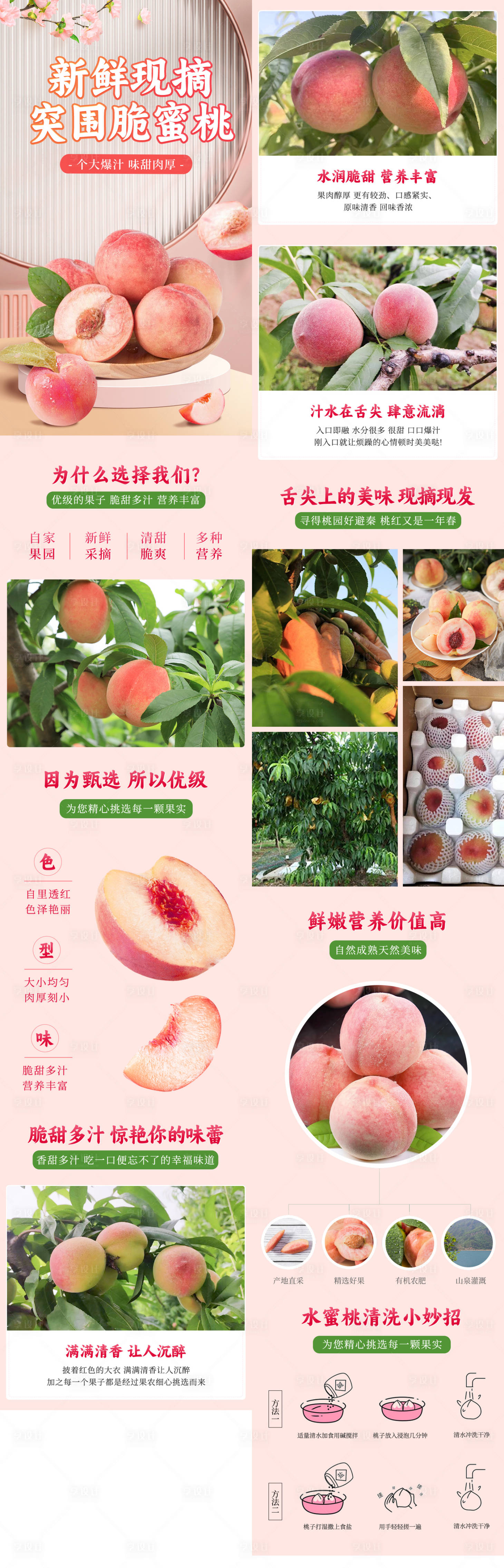 源文件下载【享设计】搜索编号：89850036192644001【水蜜桃水果详情页】