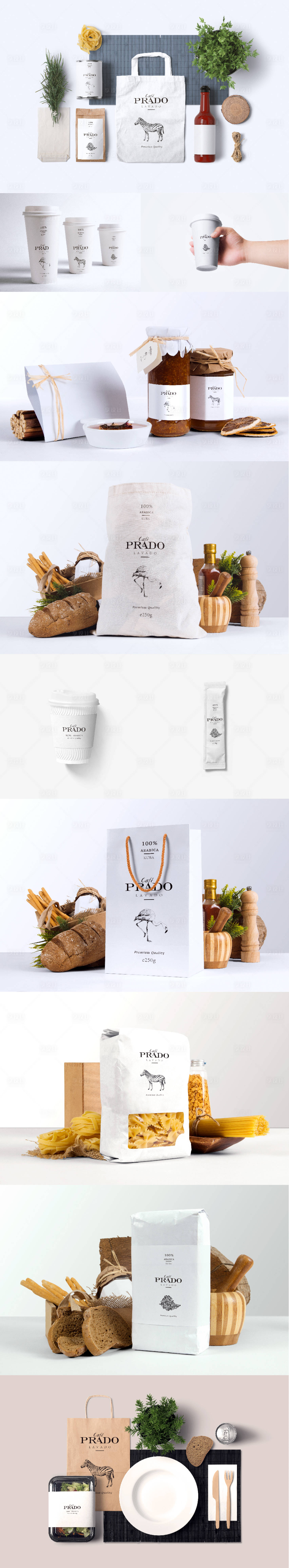 源文件下载【享设计】搜索编号：20950036333017058【咖啡厅奶茶餐厅包装样机设计】