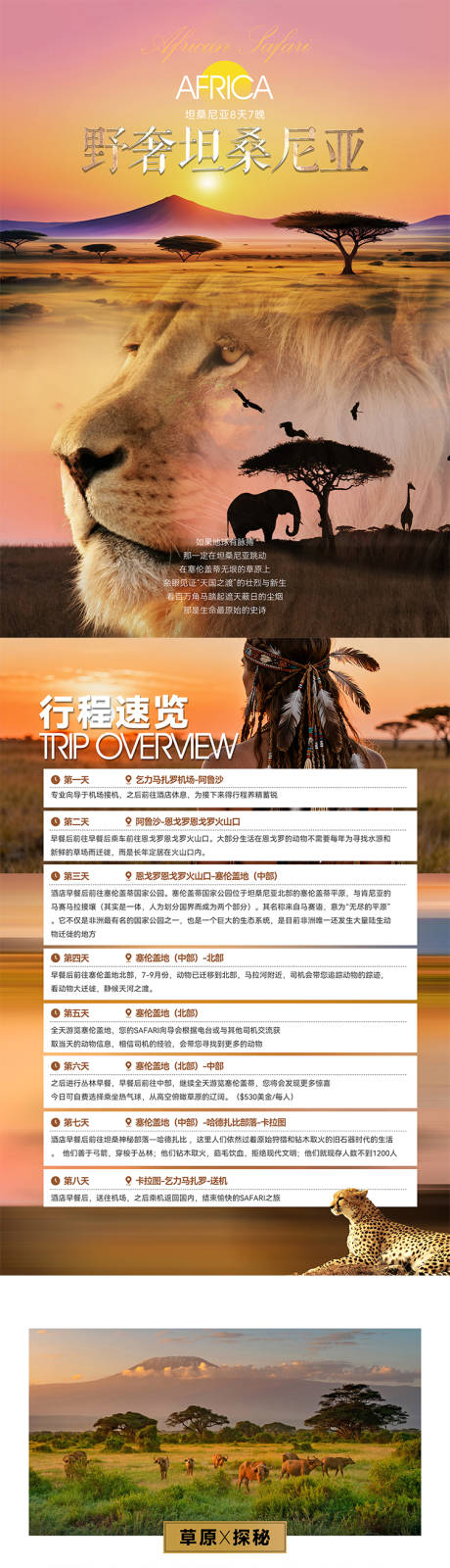 源文件下载【享设计】搜索编号：11530036616354213【非洲旅游行程电商详情页】