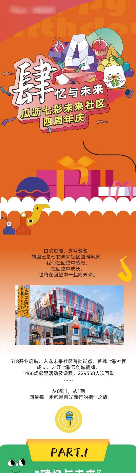 源文件下载【享设计】搜索编号：23100036322193470【4周年庆典活动长图专题设计】