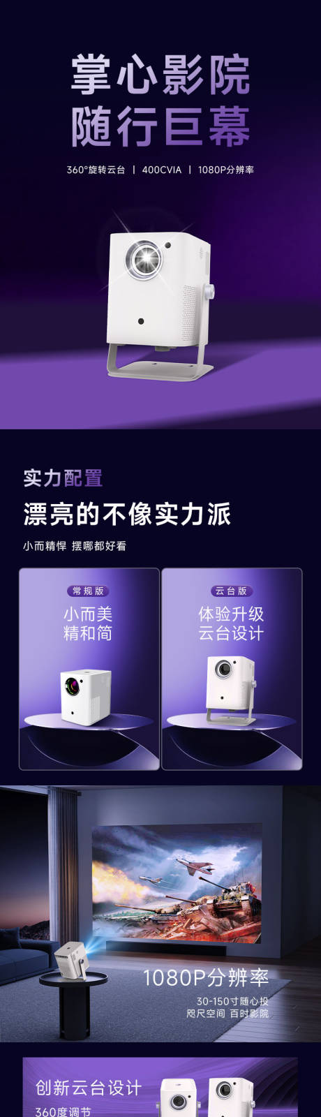 源文件下载【享设计】搜索编号：27750036597312634【投影仪详情页】