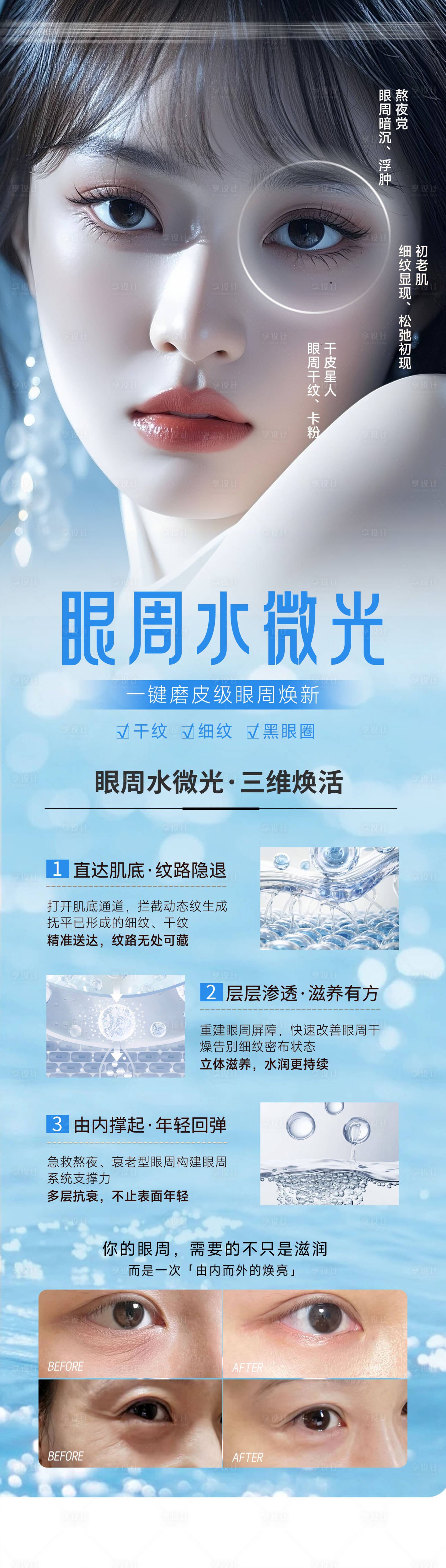 源文件下载【享设计】搜索编号：52730036417882935【眼周年轻化海报】