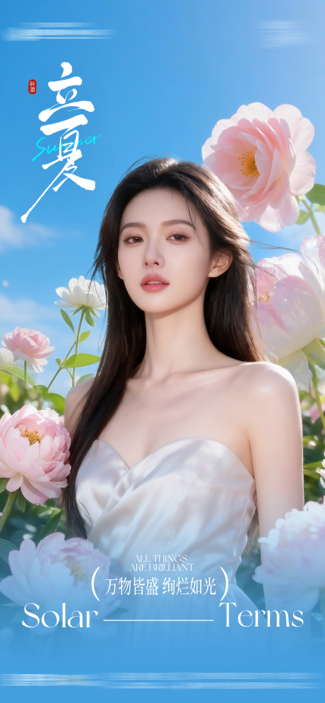 源文件下载【享设计】搜索编号：62940036644161467【医美立夏海报】