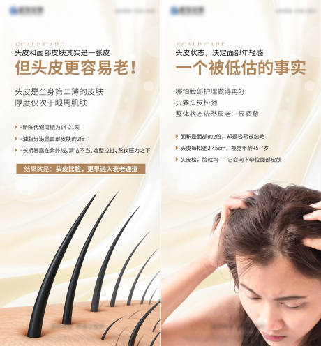 源文件下载【享设计】搜索编号：33200036465952253【头皮脱发科普系列海报】