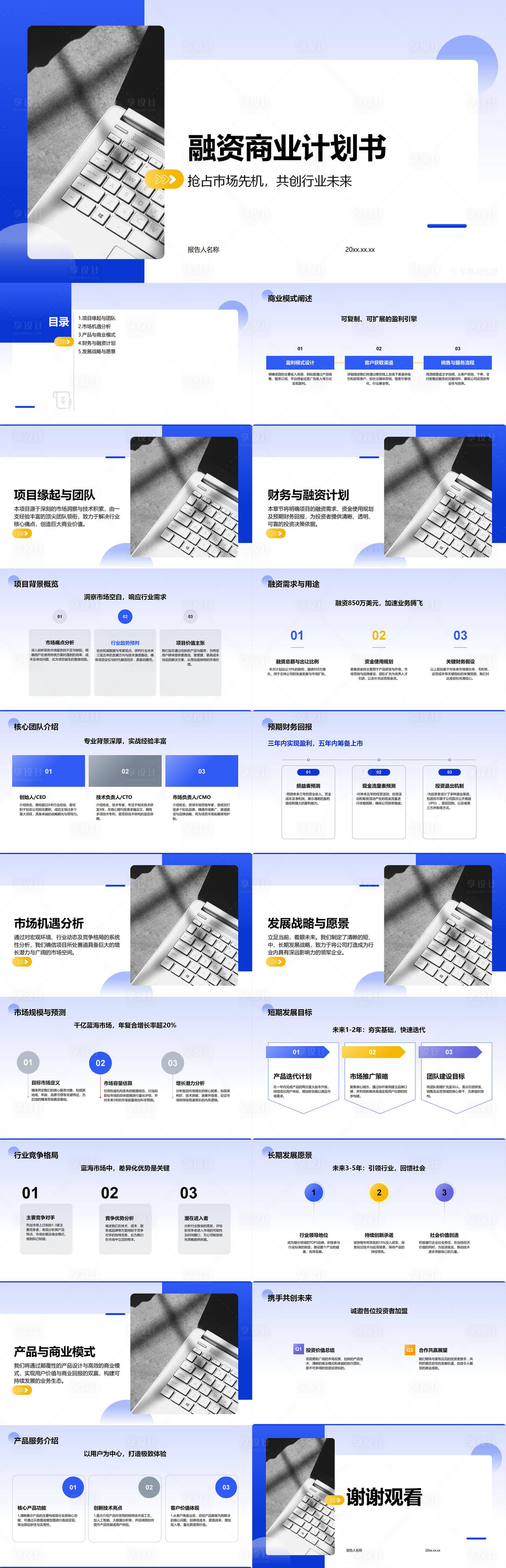源文件下载【享设计】搜索编号：67240036569434927【融资商业计划书PPT】