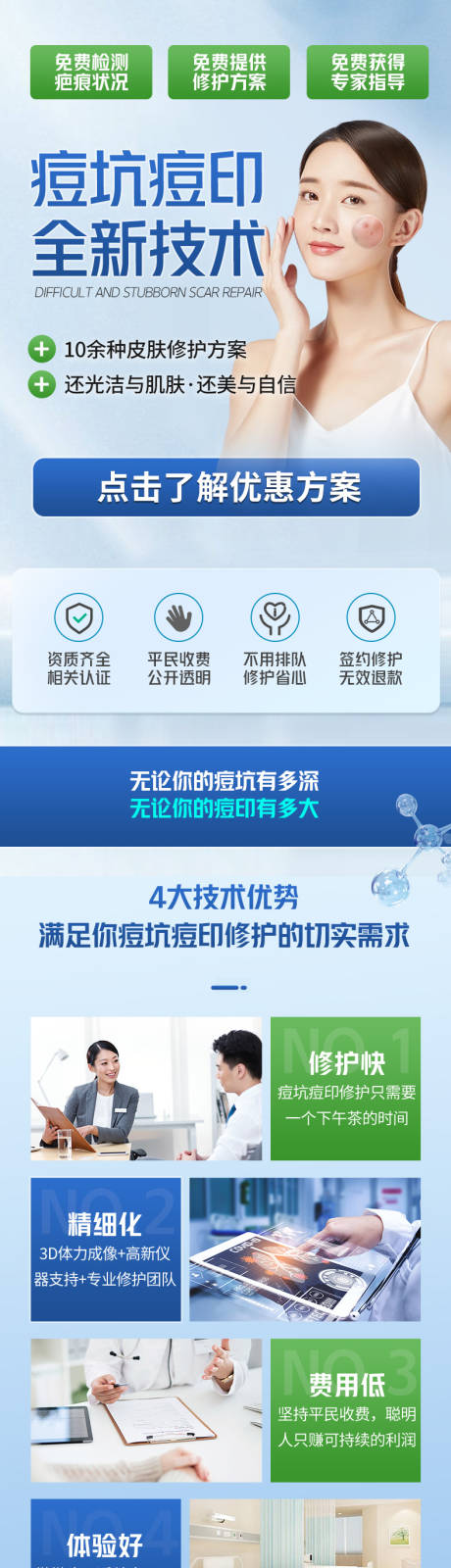 源文件下载【享设计】搜索编号：91670036443771653【医院医美长图海报】