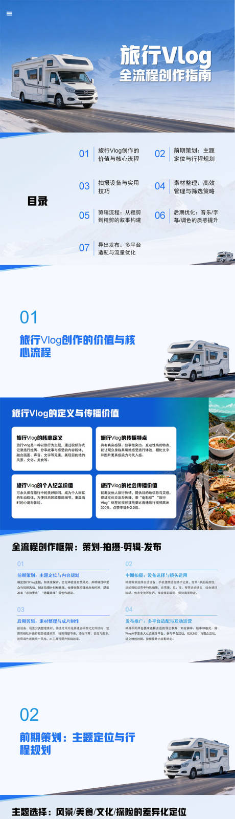 源文件下载【享设计】搜索编号：78660036456054956【旅行Vlog全流程创作指南PPT】